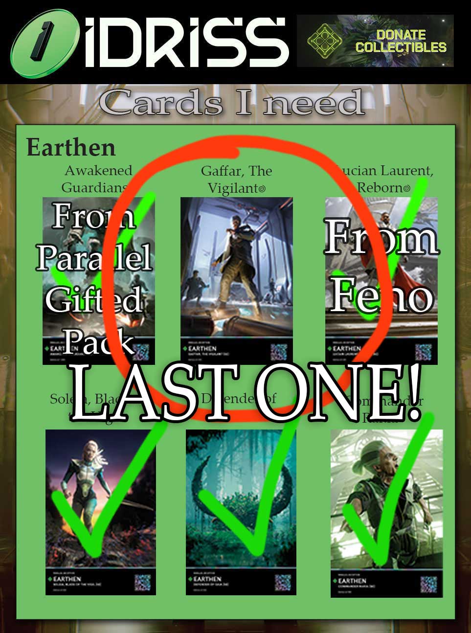 Donate via iDriss — Earthen