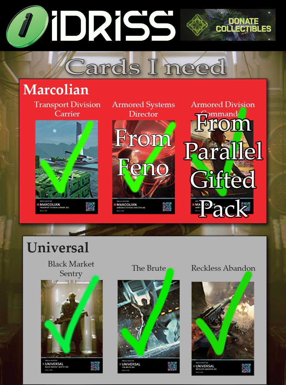 Donate via iDriss — Marcolian